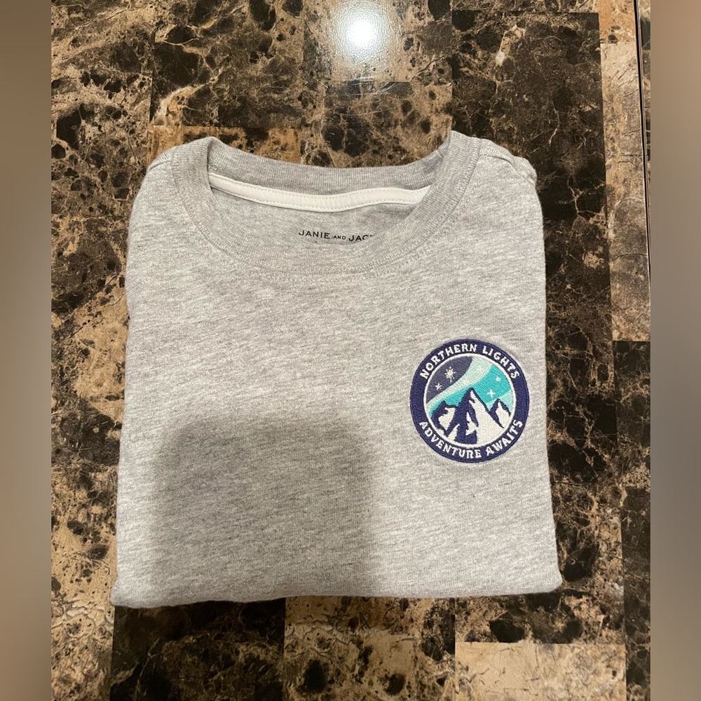 Janie & Jack Toddler Northern Lights Gray T-Shirt 3T - Picture 5 of 5